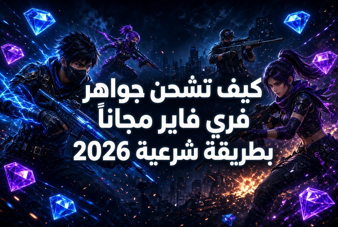 كيف تشحن جواهر فري فاير مجانًا بطريقة شرعية 2026