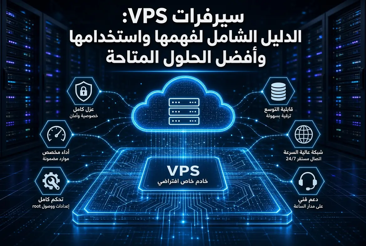 سيرفرات VPS: الدليل الشامل لفهمها واستخدامها وأفضل الحلول المتاحة