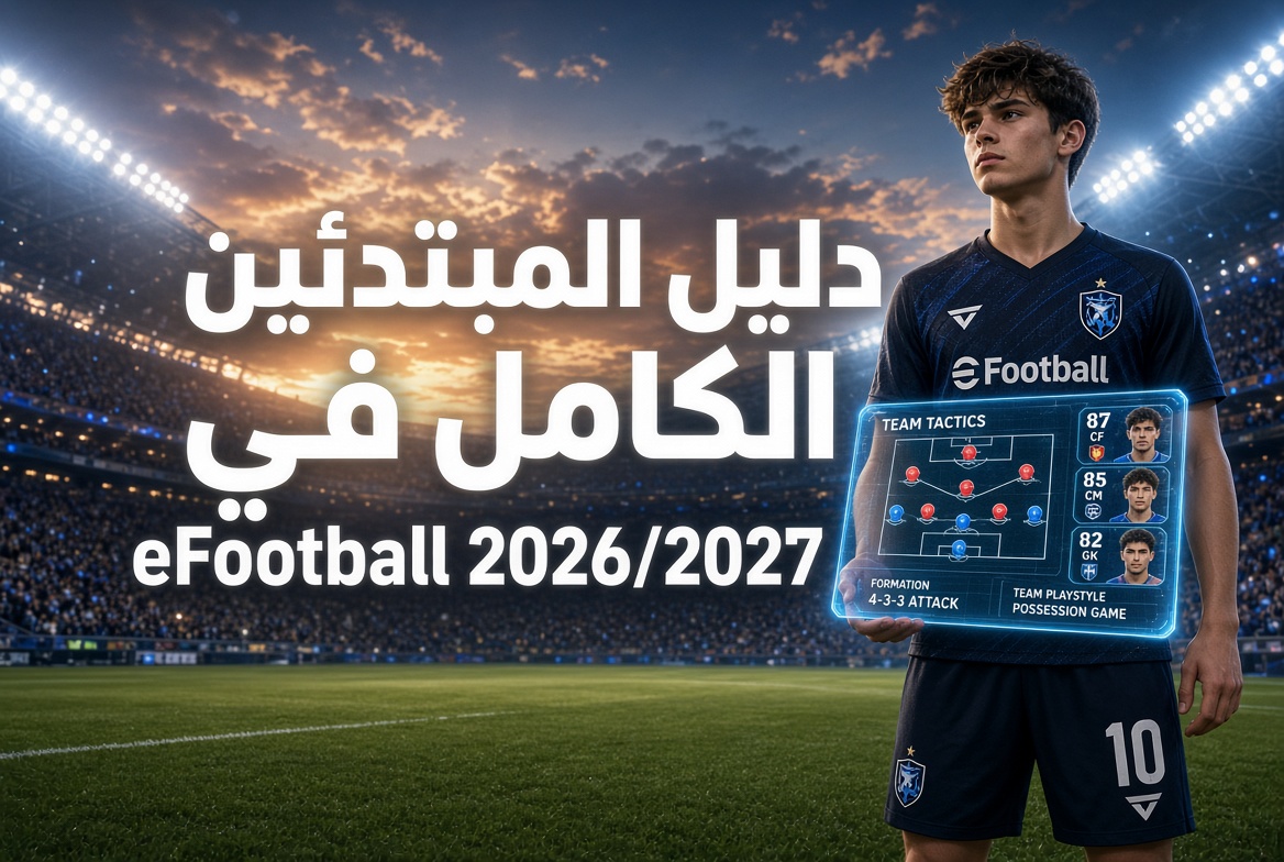 دليل المبتدئين الكامل في eFootball 2026/2027: من الصفر إلى فريق قوي