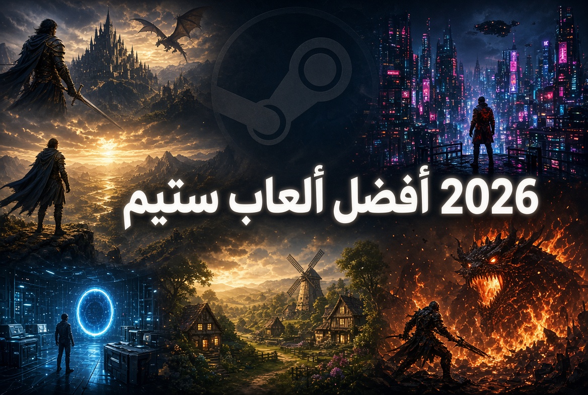 أفضل ألعاب ستيم في 2026: دليل شامل لاختيار الألعاب المميزة