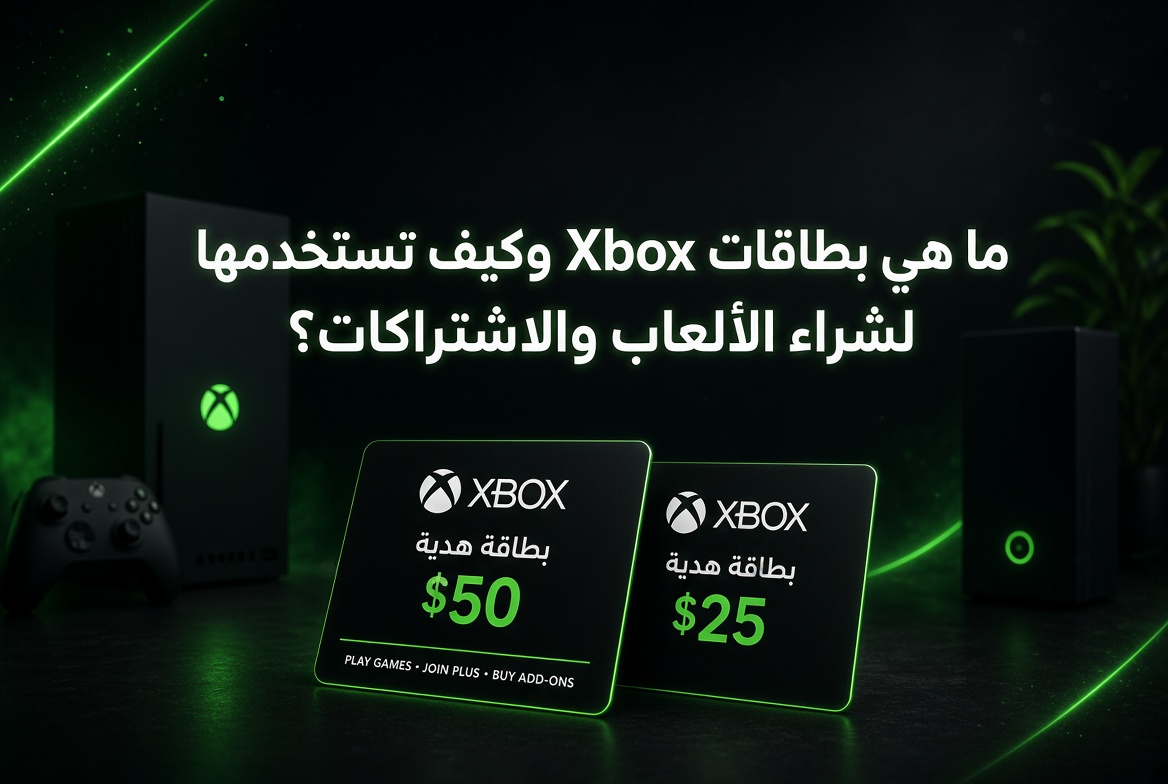 ما هي بطاقات Xbox وكيف تستخدمها لشراء الألعاب والاشتراكات؟