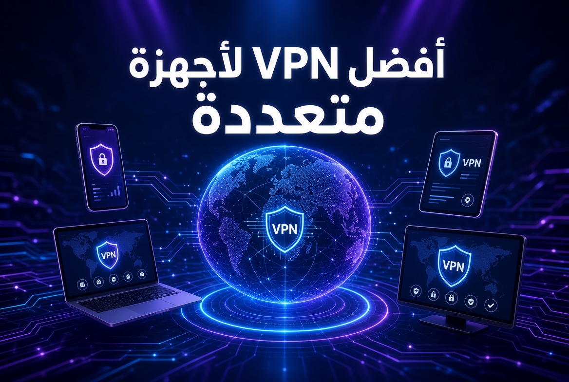 أفضل VPN لأجهزة متعددة 2026: دليل شامل لحماية كل أجهزتك
